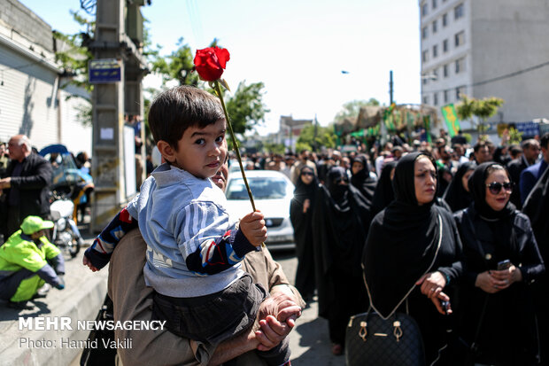 تشییع پیکر مطهر شهید مدافع حرم «مجید قربانخانی»_۲