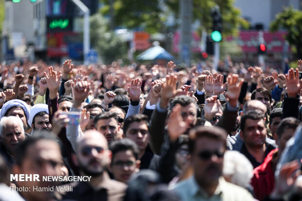 تشییع پیکر مطهر شهید مدافع حرم «مجید قربانخانی»_۲