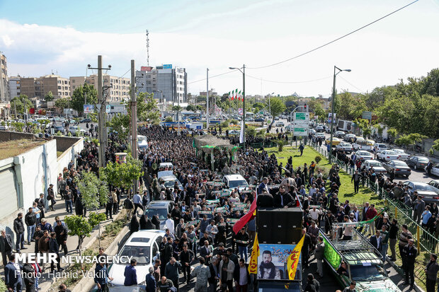 تشییع پیکر مطهر شهید مدافع حرم «مجید قربانخانی»_۲