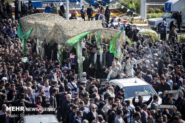 تشییع پیکر مطهر شهید مدافع حرم «مجید قربانخانی»