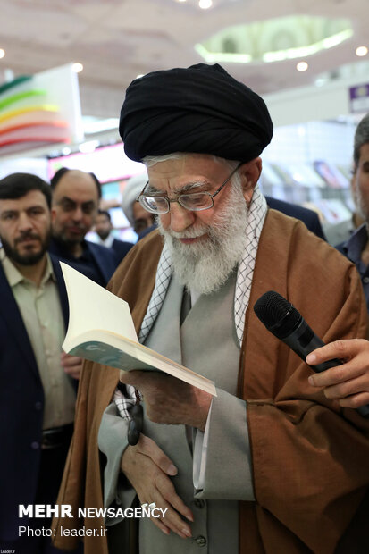 Iran's Leader visits Tehran Intl. Book Fair