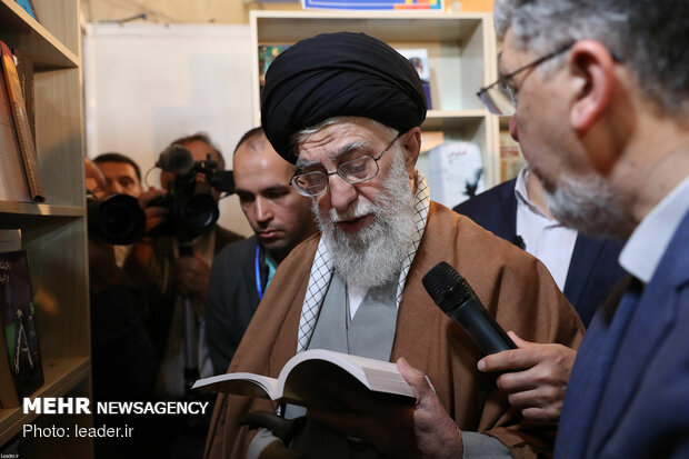 Iran's Leader visits Tehran Intl. Book Fair