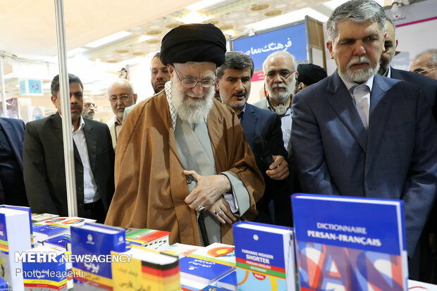 Iran's Leader visits Tehran Intl. Book Fair