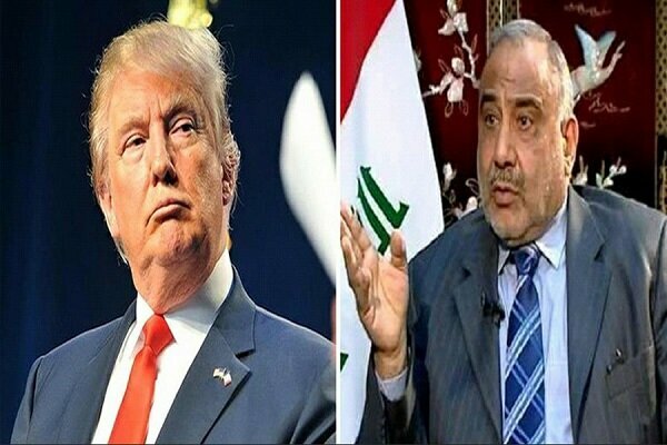 داخوازیی ترامپ لە عادل عەبدولمەهدی سەبارەت بە ئەمریکاییەکانی ناو عێراق