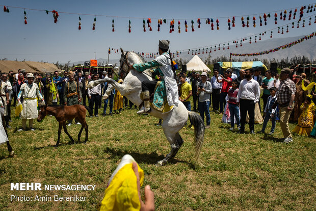 Traditional wedding ceremony of nomads in Fars province