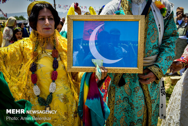 Traditional wedding ceremony of nomads in Fars province