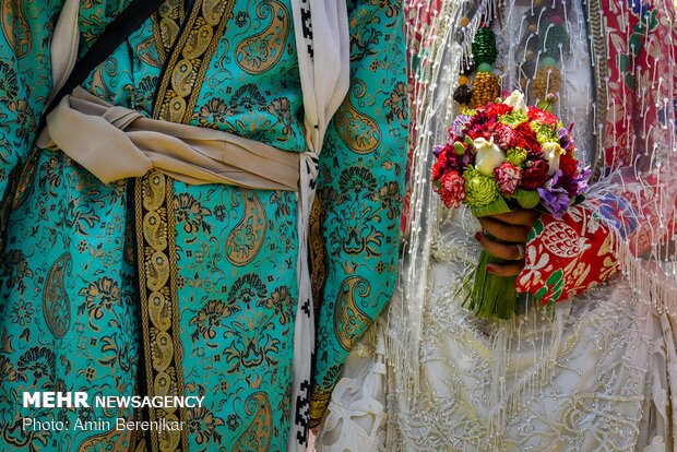 Traditional wedding ceremony of nomads in Fars province