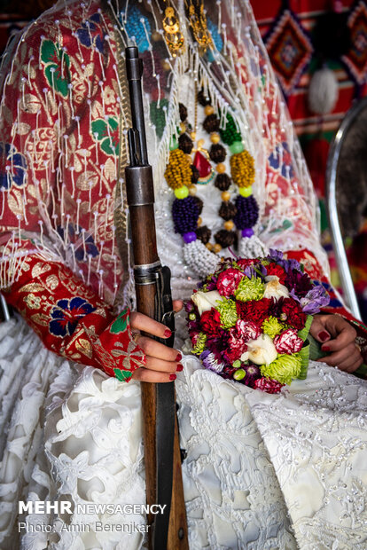 Traditional wedding ceremony of nomads in Fars province