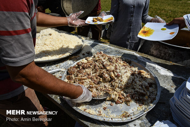 Traditional wedding ceremony of nomads in Fars province