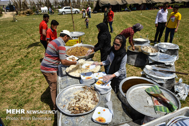 Traditional wedding ceremony of nomads in Fars province