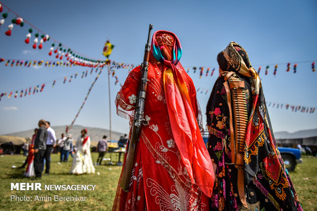 Traditional wedding ceremony of nomads in Fars province