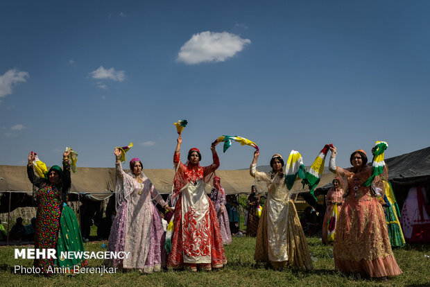 Traditional wedding ceremony of nomads in Fars province