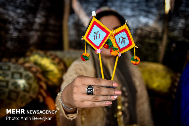 Traditional wedding ceremony of nomads in Fars province