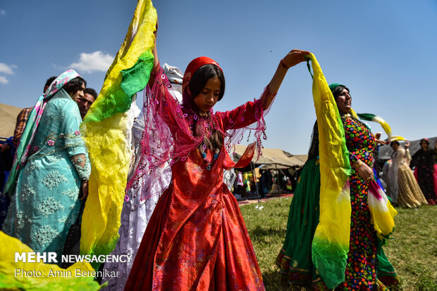 Traditional wedding ceremony of nomads in Fars province