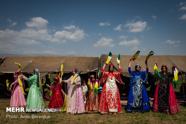 Traditional wedding ceremony of nomads in Fars province