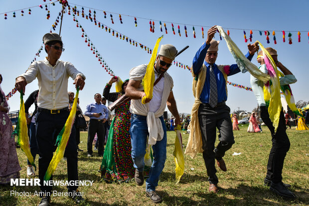 Traditional wedding ceremony of nomads in Fars province