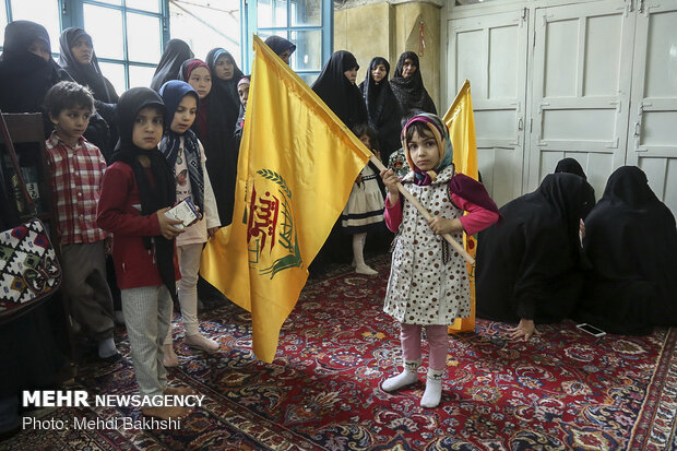 Funeral procession of two martyred defenders of holy shrine in Qom