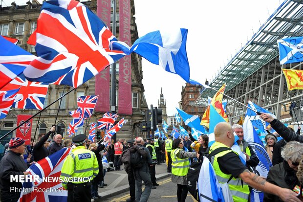 تظاهرات جدایی طلبان در اسکاتلند‎