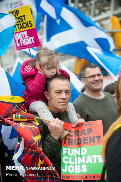 تظاهرات جدایی طلبان در اسکاتلند‎