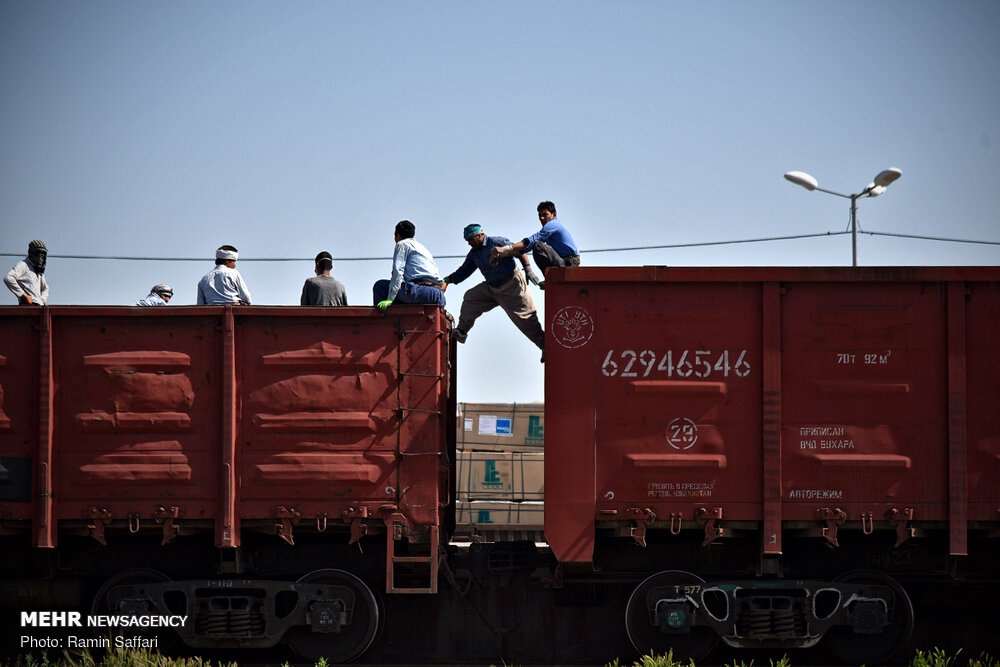 زيارة الصحفيين لخطوط السكة الحديدية على حدود ايران وتركمنستان