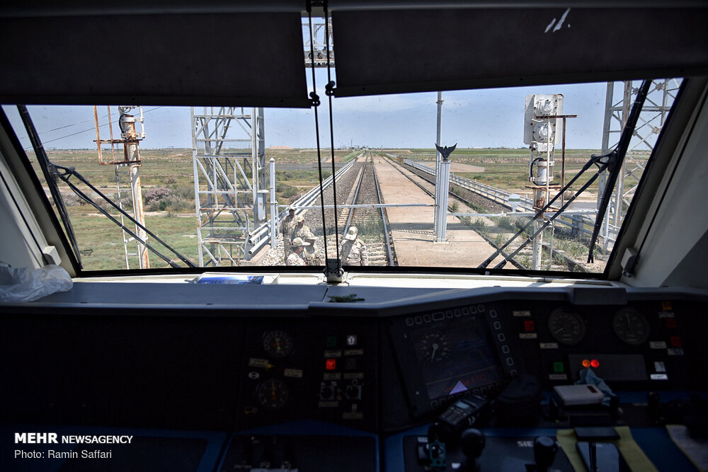 زيارة الصحفيين لخطوط السكة الحديدية على حدود ايران وتركمنستان