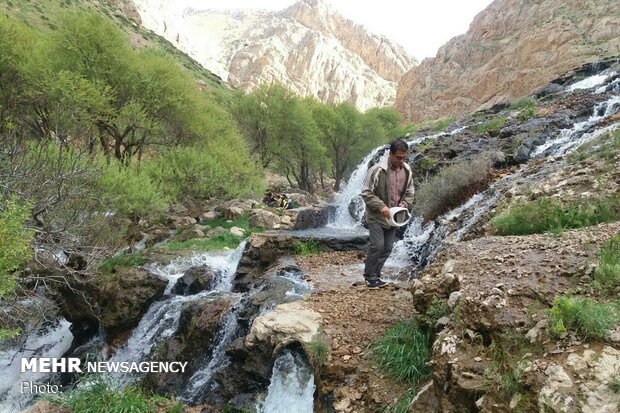 «تنگ عزیزآباد» با چشمه‌ها و آبشارهای دیدنی گردشگران را می‌خواند