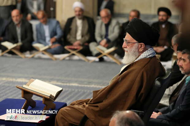 Ayatollah Khamenei attends ceremony of Quran recitation