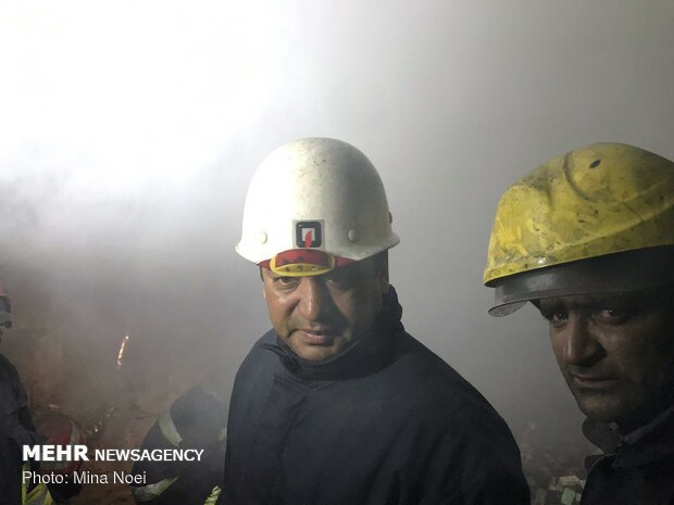 تبریز کے بازار میں لگی آگ پر قابو پالیا گیا