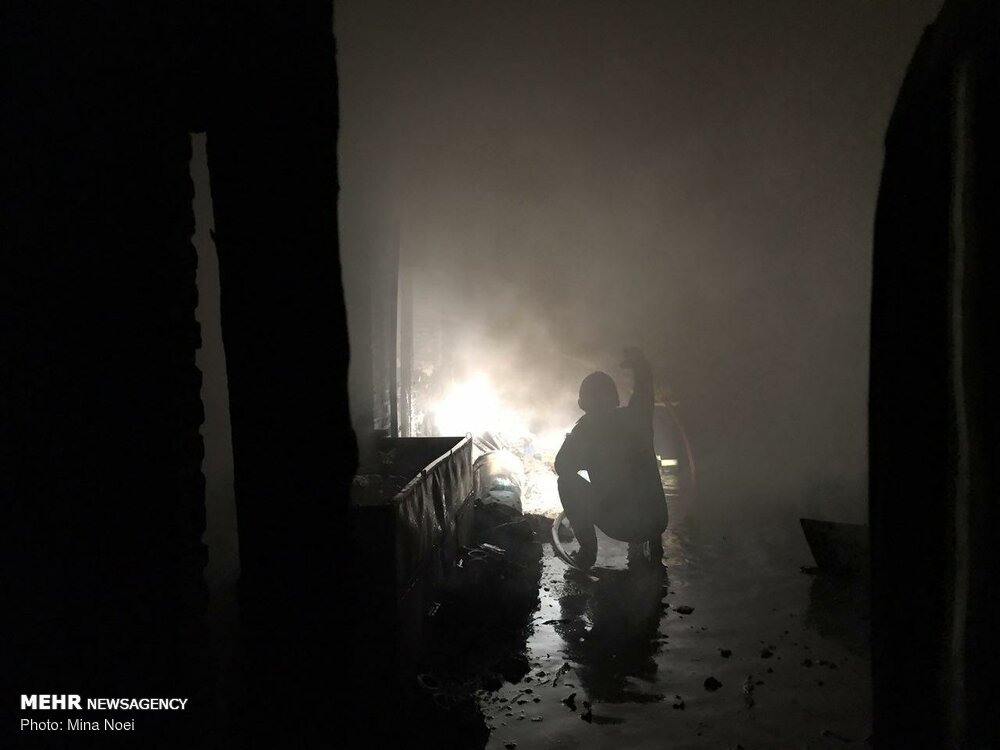 Fire extinguished at historical bazaar in Tabriz