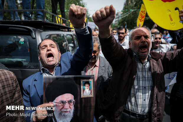 Rallies in support of Iran’s recent JCPOA decision