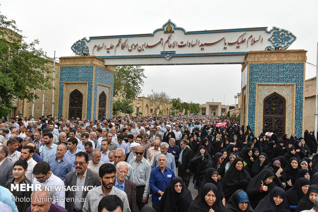 راهپیمایی مردم شیراز در حمایت از بیانیه شورای عالی امنیت ملی