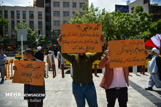 راهپیمایی مردم مشهد در حمایت از بیانیه شورای عالی امنیت ملی