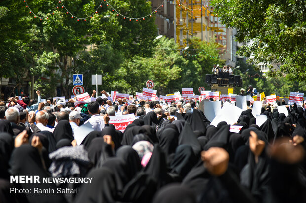 Rallies in support of Iran’s recent JCPOA decision: in Mashhad, Shiraz