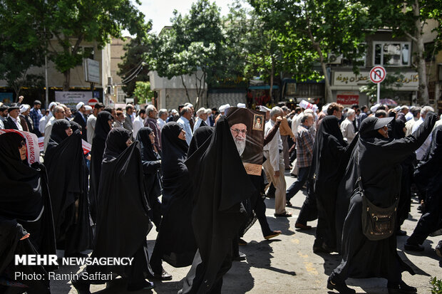 Rallies in support of Iran’s recent JCPOA decision: in Mashhad, Shiraz
