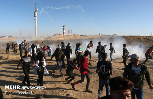 غزہ میں وطن واپسی کے سلسلے میں ریلی کا سلسلہ جاری