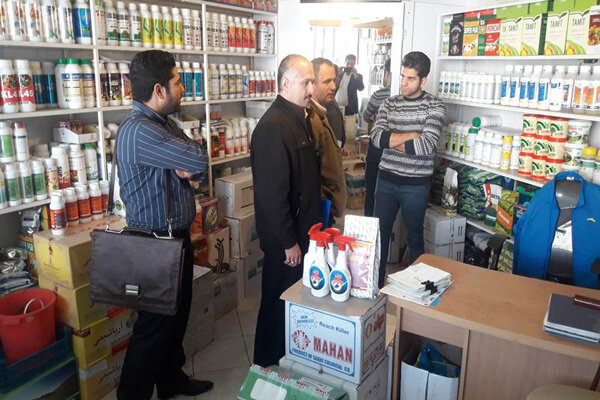 اجرای طرح نظارت دوره ای از فروشگاههای سموم دفع آفات نباتی قزوین
