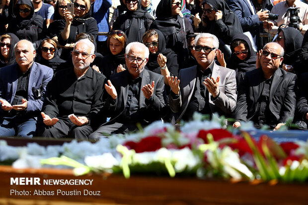 Funeral ceremony of singer Behnam Safavi