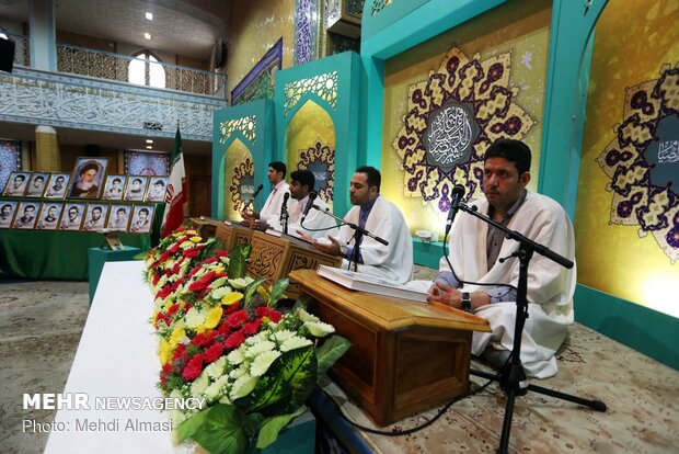 جمع خوانی قرآن کریم  در حسینیه  اعظم زنجان