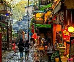 People walk through the atmospheric Darband village in northern Tehran. 