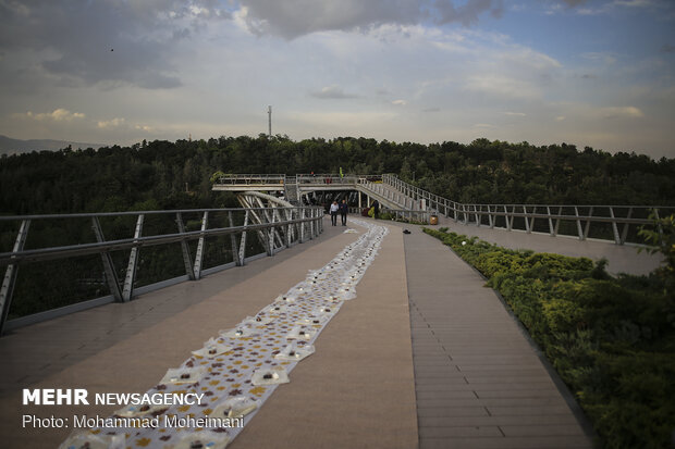 Iftar on Tehran's Nature bridge