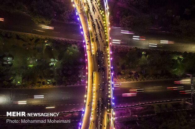 Iftar on Tehran's Nature bridge