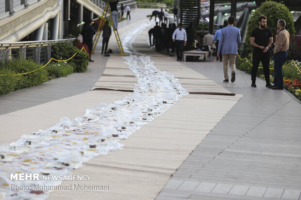 Iftar on Tehran's Nature bridge