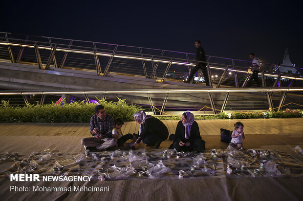 Iftar on Tehran's Nature bridge