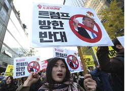 anti Trump protests