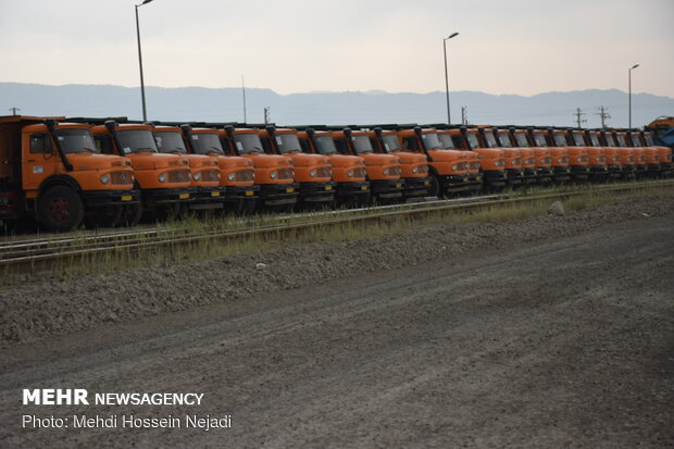 Rail loading, unloading in Astara 