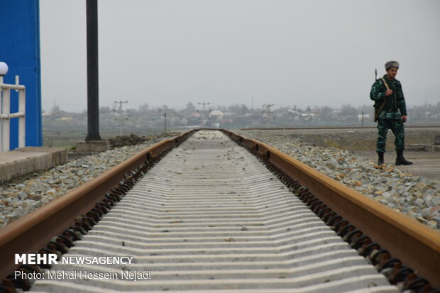 Rail loading, unloading in Astara 