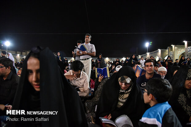 Laylat al-Qadr observed in Imam Reza holy shrine