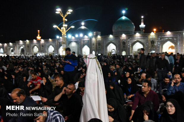 Laylat al-Qadr observed in Imam Reza holy shrine