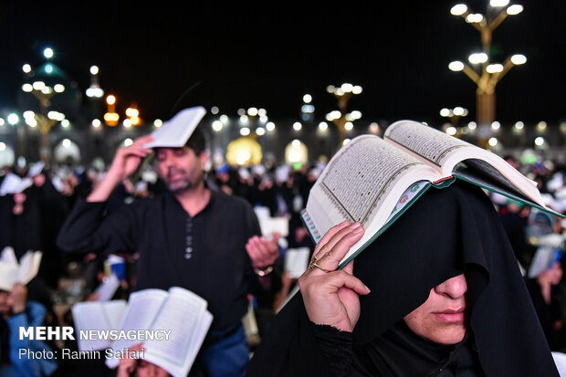 Laylat al-Qadr observed in Imam Reza holy shrine