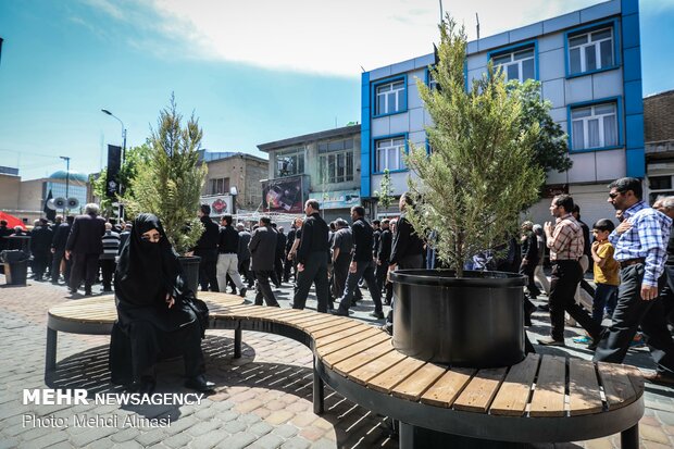 Zencan kentinde Hz. İmam Ali için matem töreni